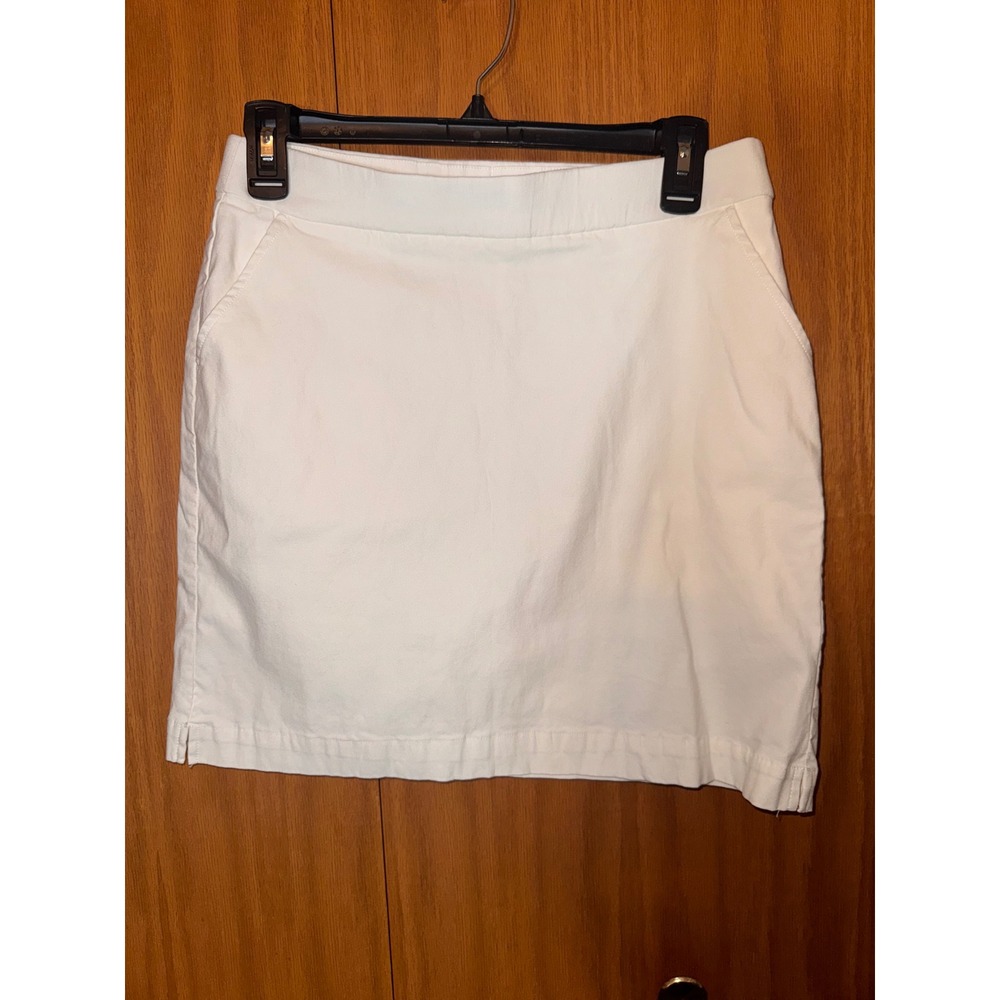 Rafaella White Skort Womens XS Stretch Pull On Pockets Casual Athletic RSBSE108‎